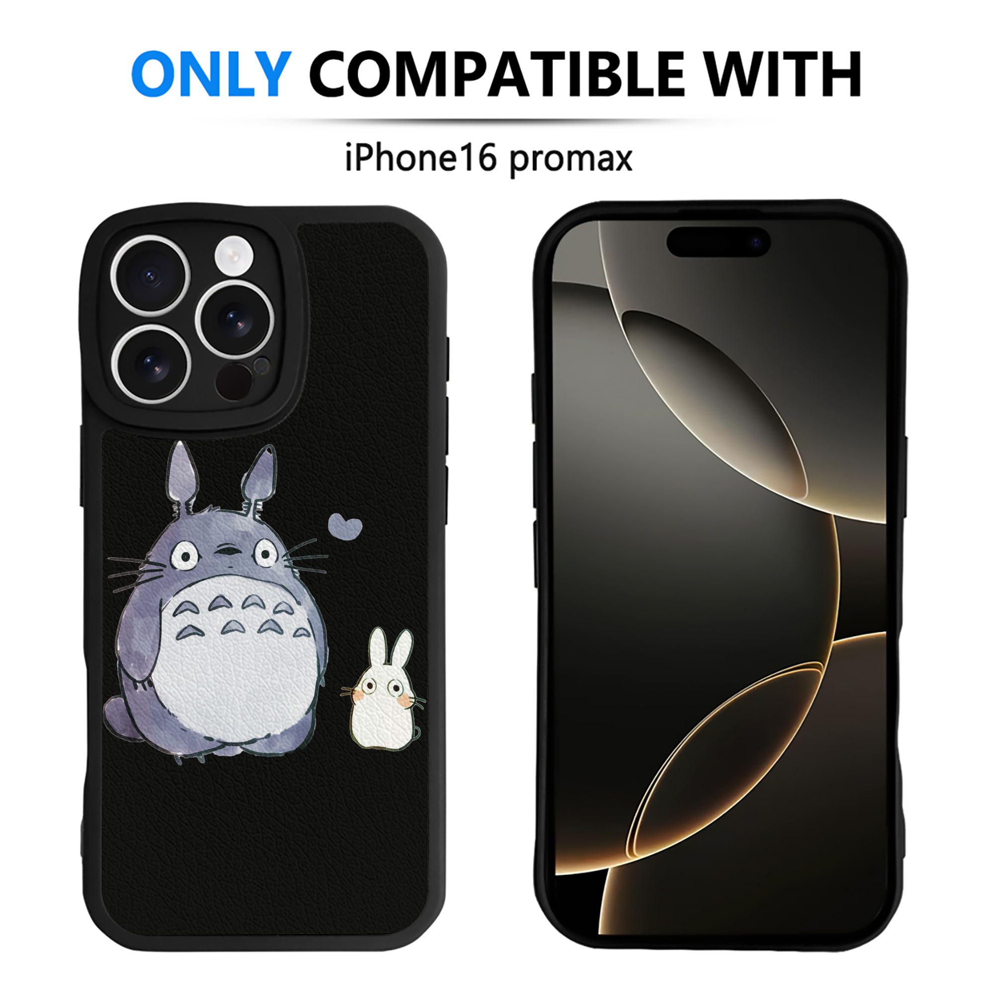 （画像用） となりのトトロ 草壁メイ 草壁サツキ My Neighbor Totoro Satsuki Kusakabe Mei Kusakabe 【iPhone 16シリーズ対応】シリコンスマホケース（レザー調） 材質：シリコン